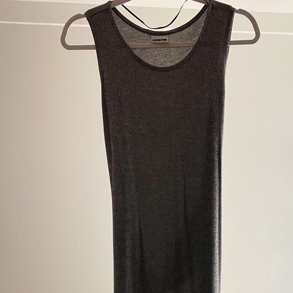 Grey long dress- M